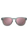 Under Armour Skylar 53mm Round Sunglasses In Green Crystal/ Multi Violet