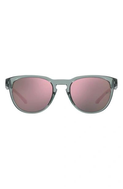 Under Armour Skylar 53mm Round Sunglasses In Green Crystal/ Multi Violet