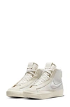 Nike Blazer Mid Victory Smooth And Textured-leather Sneakers In Weiss