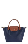 Longchamp Small Le Pliage Top Handle Bag In Blue