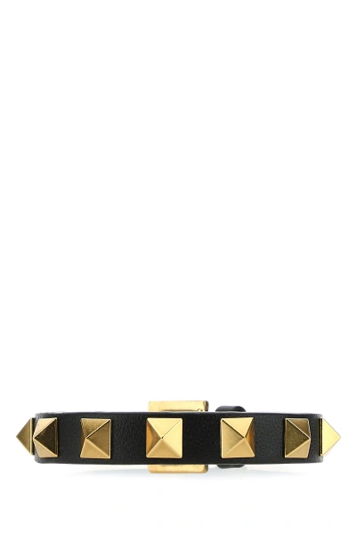 Valentino Garavani Rockstud Bracelet In Black