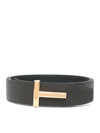 TOM FORD RIDGE T LEATHER BELT