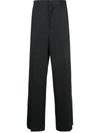Givenchy High-waisted Wide-leg Trousers In Grey