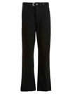 Objects Iv Life Buckle-detail Straight-leg Jeans In Gray