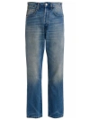 1989 Blue Graphic Jeans In Blue