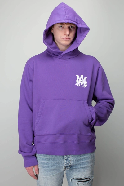 Amiri Ma Logo Hoodie In Purple
