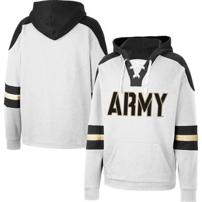 Colosseum White Army Black Knights Lace-up 4.0 Pullover Hoodie