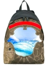 GIVENCHY GIVENCHY - OCEAN PRINT BACKPACK ,BJ0576475511905118