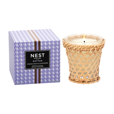 Nest Rattan Cedar Leaf And Lavender Candle In 8.1 oz (classic)