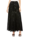 Mac Duggal A-line Midi Skirt In Black