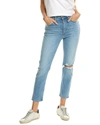 RE/DONE RE/DONE 90S LIGHT AZURE HIGH-RISE ANKLE CROP JEAN