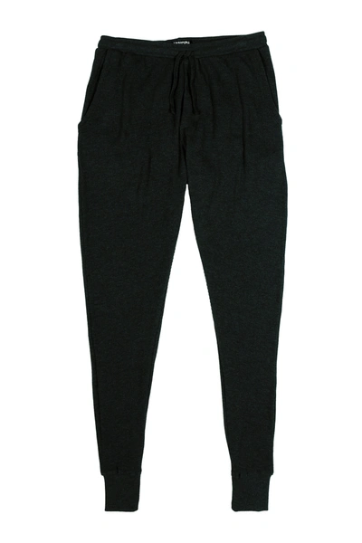 Unsimply Stitched Thermal Lounge Jogger In Black