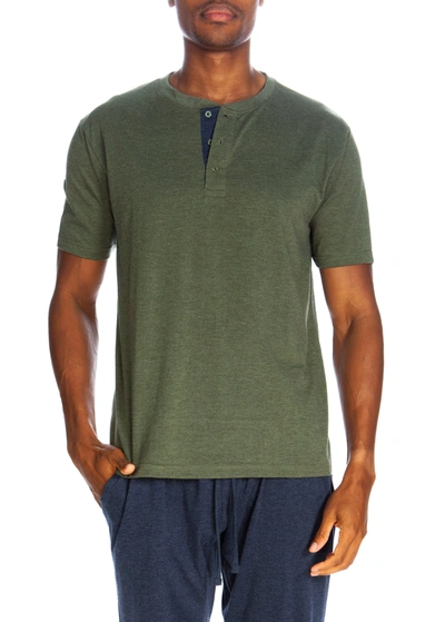 Unsimply Stitched Lounge Short Sleeve Henley In Nocolor