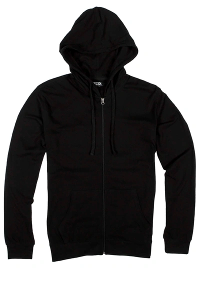 Unsimply Stitched Lounge Zip-up Hoody In Black