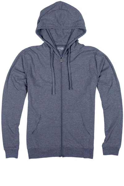 Unsimply Stitched Lounge Zip-up Hoody In Blue