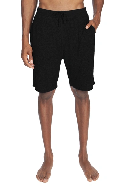 Unsimply Stitched Poly Viscose Lounge Short In Black