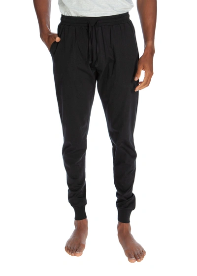Unsimply Stitched Light Weight Soft Lounge Cuffed Jogger In Black