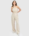 BELLE & BLOOM STATE OF PLAY WIDE LEG PANT - SAND