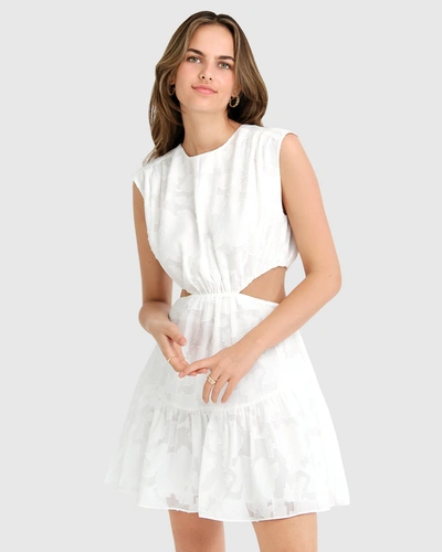 BELLE & BLOOM LOVESICK MINI DRESS - WHITE