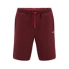 Hugo Boss Cotton-blend Regular-fit Shorts With Logo Tape In Dark Pink