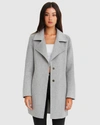 Belle & Bloom Ex-boyfriend Wool Blend Oversized Jacket In Grey