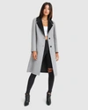 Belle & Bloom Lex Two-tone Wool Blend Coat In Grey