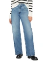 Frame Le Slim Palazzo Raw Hem High Waist Wide Leg Jeans In Blue