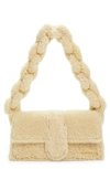 Jacquemus Le Bambidou Shearling Top-handle Bag In Beige
