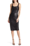 Amanda Uprichard Pittito Midi Dress In Black