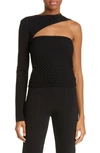 Gauge81 Alcudia Single Sleeve Knit Top In Black