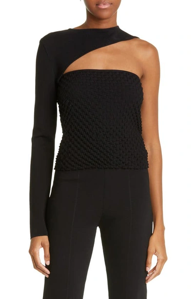 Gauge81 Alcudia Single Sleeve Knit Top In Black