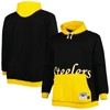 Mitchell & Ness Men's  Black Pittsburgh Steelers Big Face 5.0 Pullover Hoodie In Black