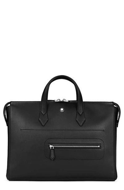 Montblanc Meisterstuck Selection Soft Briefcase Document Case In Black