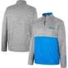 COLOSSEUM COLOSSEUM GRAY UCLA BRUINS JOHN HALF-ZIP JACKET