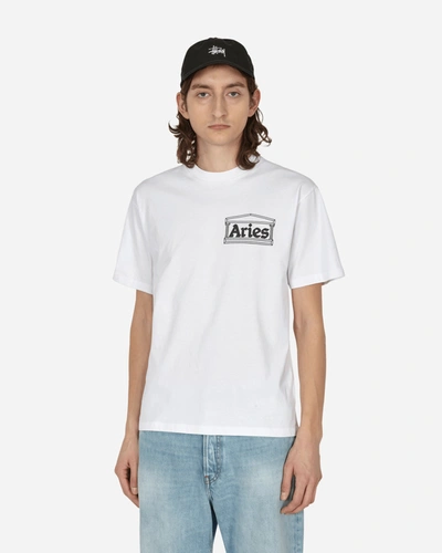 Aries Printed Cotton T-shirt In White