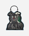 Bode Hand Drawn Puppy Bag In Black