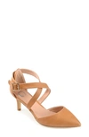 Journee Collection Journee Riva Crossover Pump In Tan