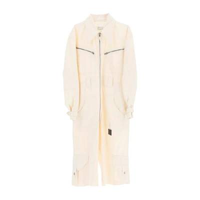 Maison Margiela Cotton Jumpsuit In White