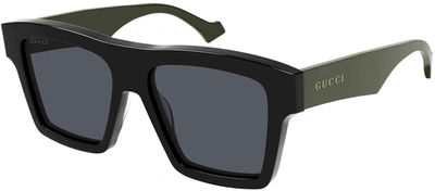 Gucci Gg0962s 009 Flattop Sunglasses In Grey