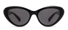 Gucci Star Logo Acetate Cat-eye Sunglasses In Grey