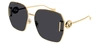 Gucci Gg1207sa 002 Oversized Square Sunglasses In Grey