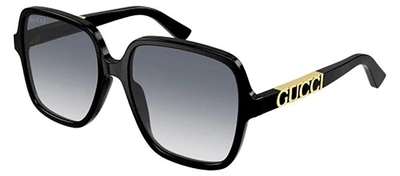 Gucci Logo Square Acetate Sunglasses In Grey