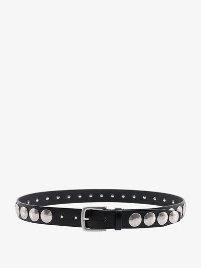 Golden Goose Trinidad Leather Belt With Studs In Black