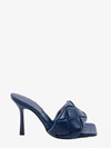 Bottega Veneta The Lido Intrecciato Leather Sandal In Blue