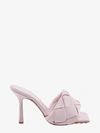 Bottega Veneta Lido 90mm Leather Mules In Pink