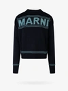 Marni Logo Intarsia Knit Jumper In Black