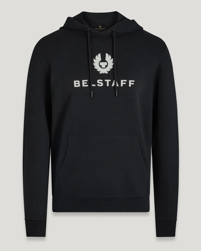 Belstaff Signature Hoodie In Black / Off White