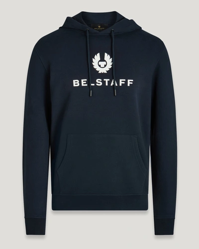 Belstaff Signature Hoodie In Navy