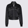 Alyx Black Nylon Logo Bomber Jacket In Black