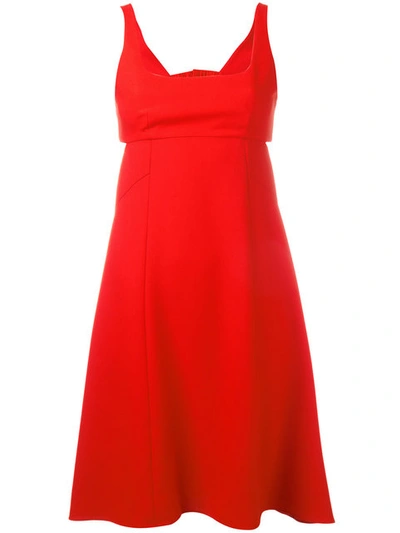 Alexander Wang T Structured Dress In Red